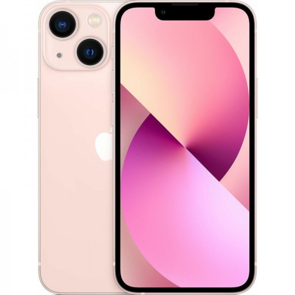 Apple iPhone 13 Mini (4GB/128GB) Pink Εκθεσιακό 88% - 90% Battery (1 Year Warranty)  (Protective Glass + Premium Silicone Case)